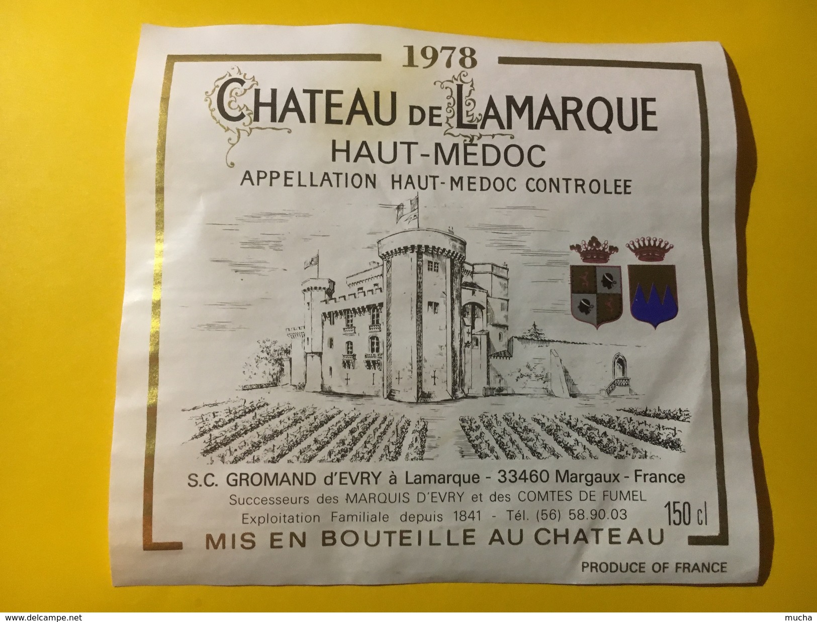 5747 - Château De Lamarque 1978 Haut-Médoc 150cl - Bordeaux
