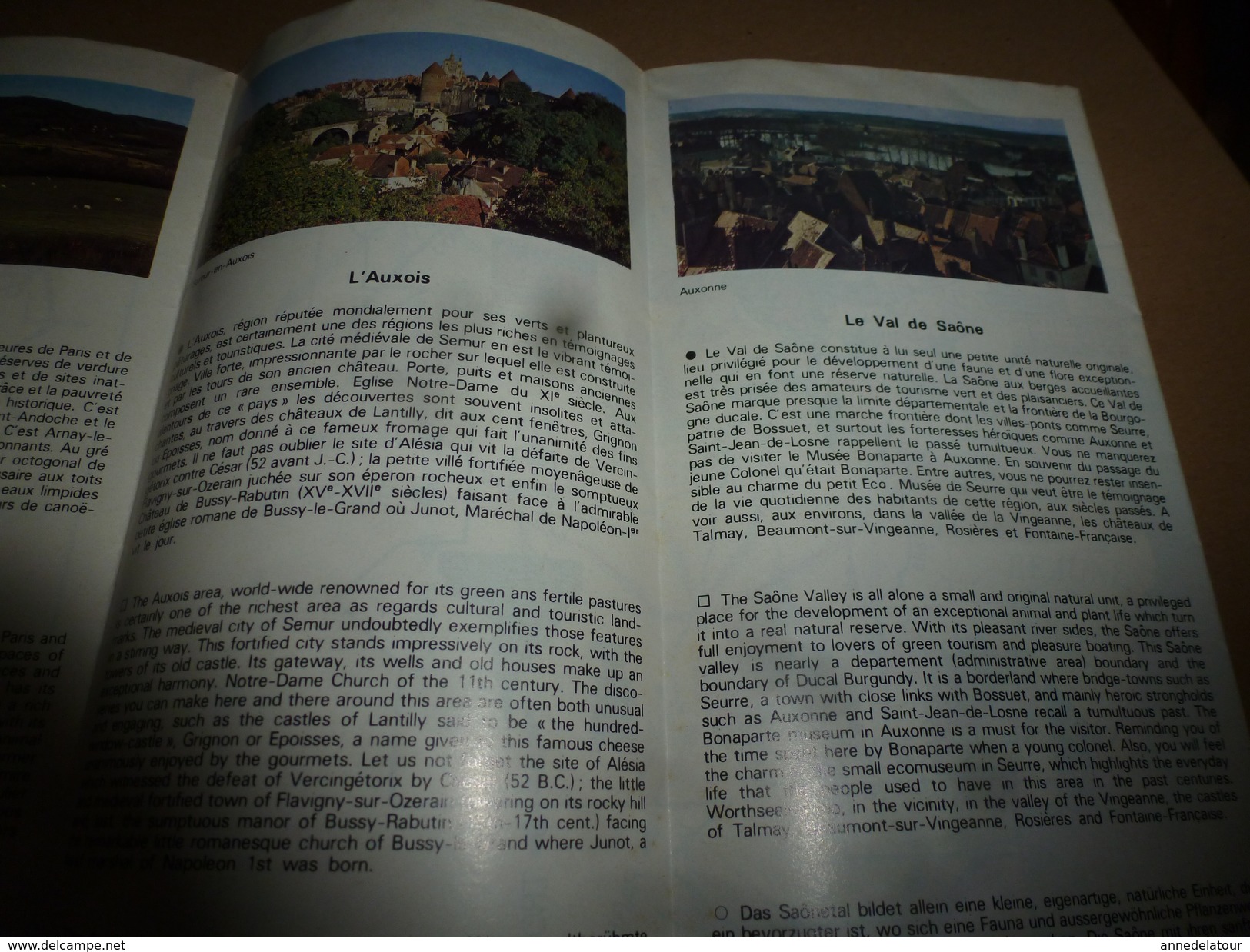 Côte D'Or ----> Au Coeur De La BOURGOGNE (Vallée De L'Ouche,Morvan,Auxois,Val De Saône,Tourisme Fluvial,etc) - Dépliants Touristiques