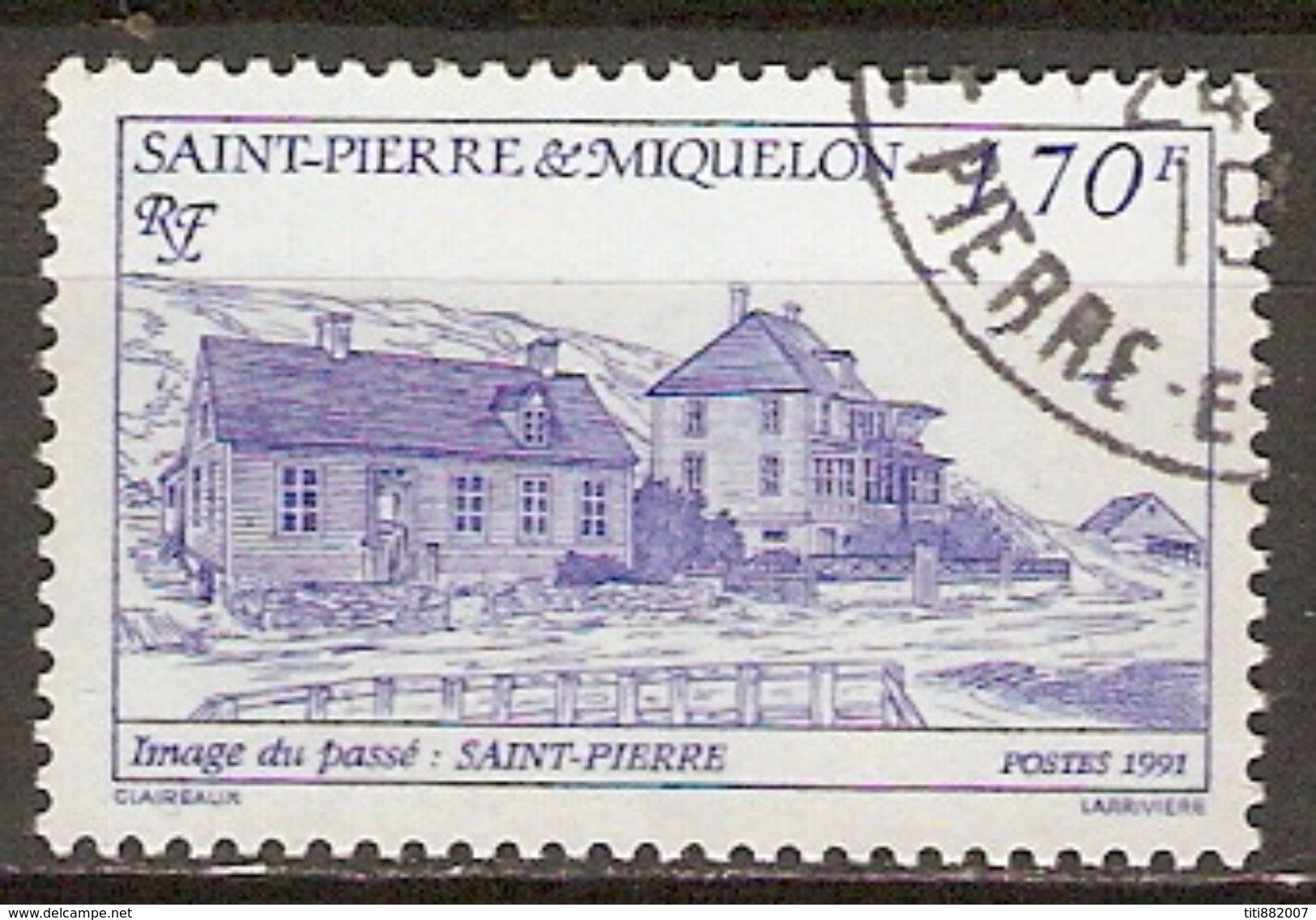 SAINT PIERRE ET MIQUELON   -   1991 .  Y&T N° 537 Oblitéré. - Used Stamps