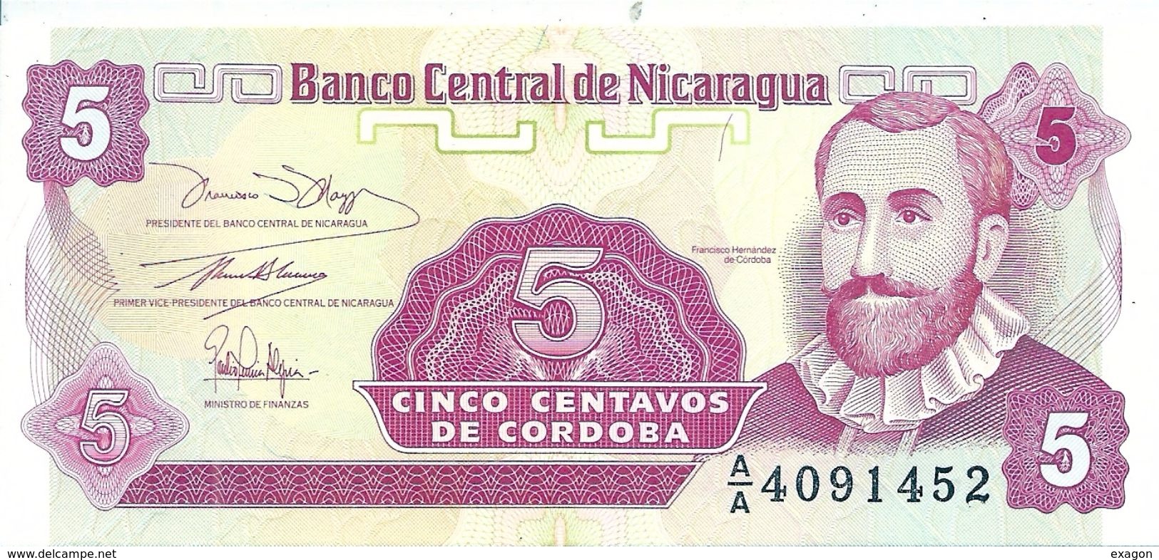 LOTTO DI N. 3 BANCONOTE  Da 1, Da 5  E Da 25  Centavos  - Banco Central De Nicaragua. - Nicaragua