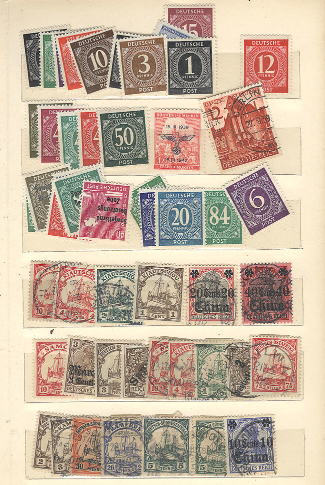 GERMANY: Varied Stock Of Stamps Placed In Disorder In Stockbook, Including Stamps - Autres & Non Classés