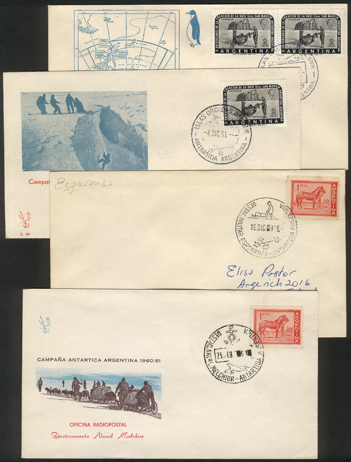 ARGENTINE ANTARCTICA: More Than 260 Covers With Postmarks Of Argentine Antarctic - Autres & Non Classés