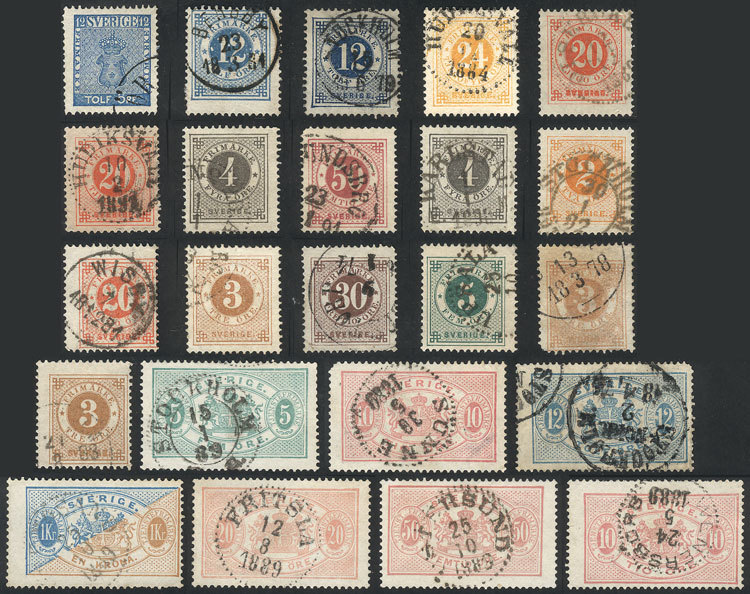 SWEDEN: Small Lot Of Old Stamps, In General Of Fine To VF Quality, With Some Nice - Autres & Non Classés