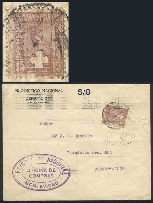 URUGUAY: Cover Of The ""Frigorífico Nacional"" Sent To Argentina On 27/MAY/1931, - Uruguay