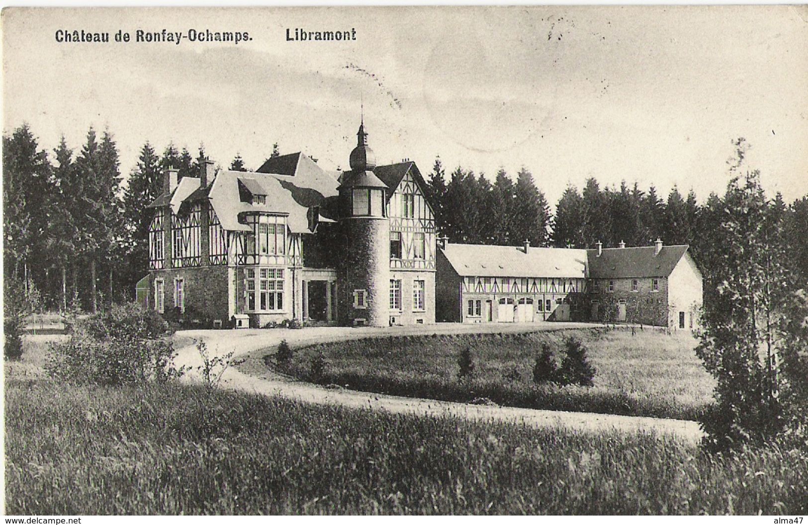 Ochamps - Libramont - Château De Ronfay - Circulé 1910 - Impr. Pinson-Croix, Libramont - SUPER - Libin