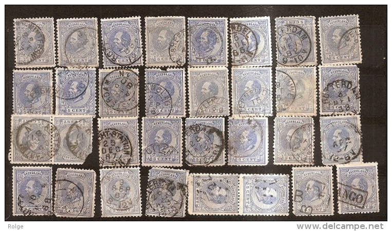 BR-8613   Stempelverzameling Rondstempels Met Enkele Betere Stempels Doch Kwaliteit Na Te Zien , Meerdere Scans - Used Stamps