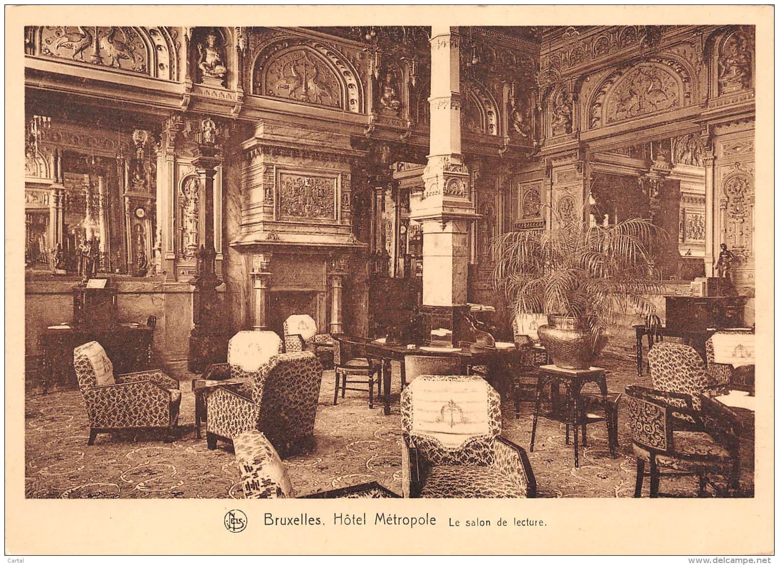 CPM - BRUXELLES - Hôtel Métropole - Le Salon De Lecture - Cafés, Hotels, Restaurants