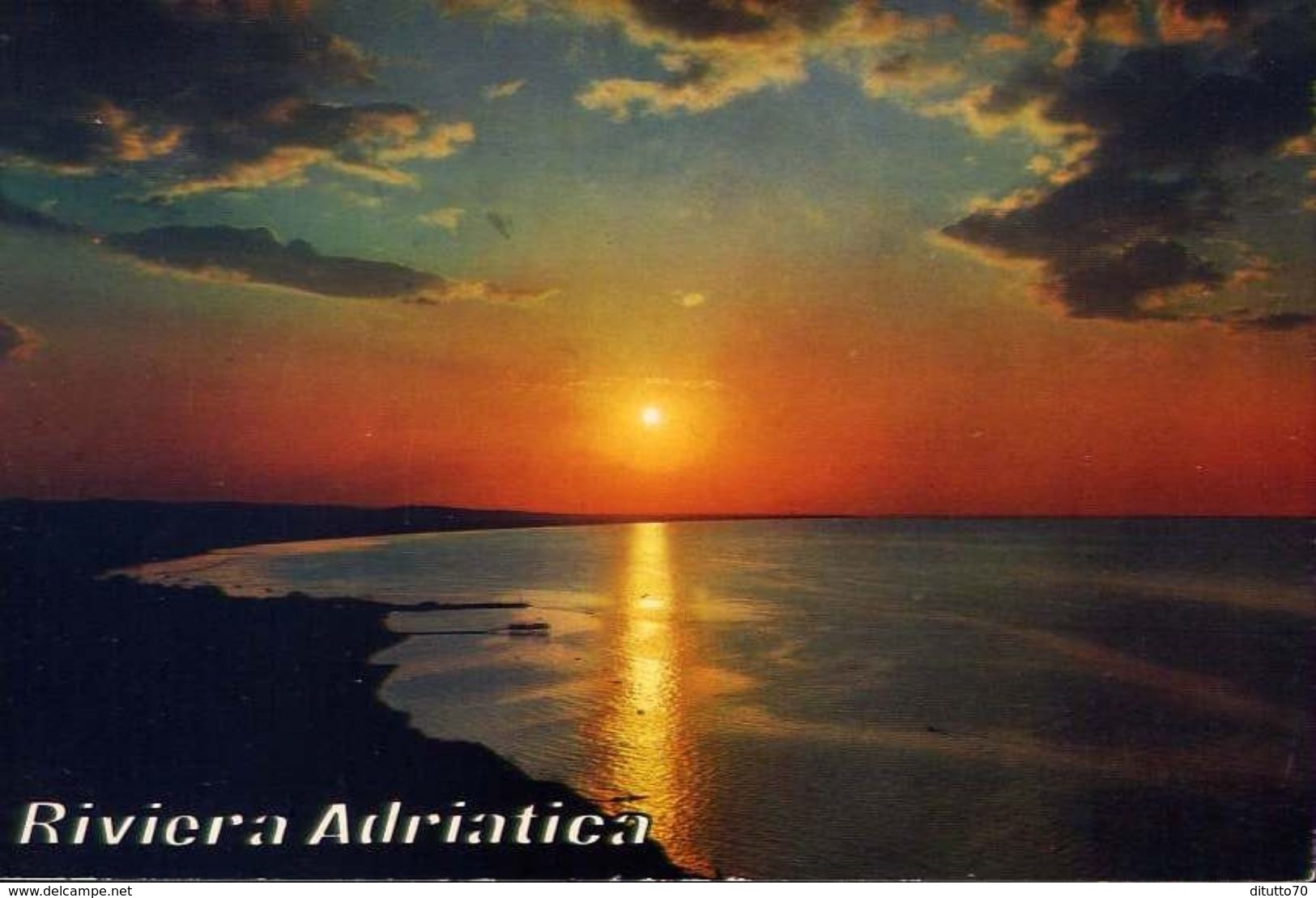 Riviera Adriatica - Tramonto Da Gabicce Mare - 35 - Formato Grande Viaggiata – E 3 - Pesaro