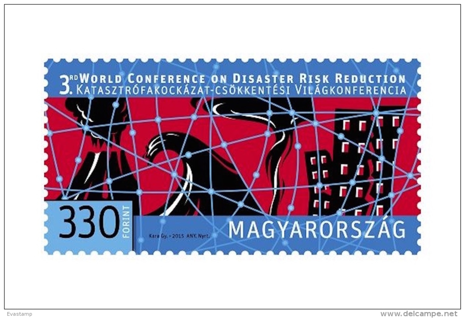 HUNGARY - 2015. 3rd World Conference On Disaster Risk Reduction, Japan MNH!!! - Unused Stamps