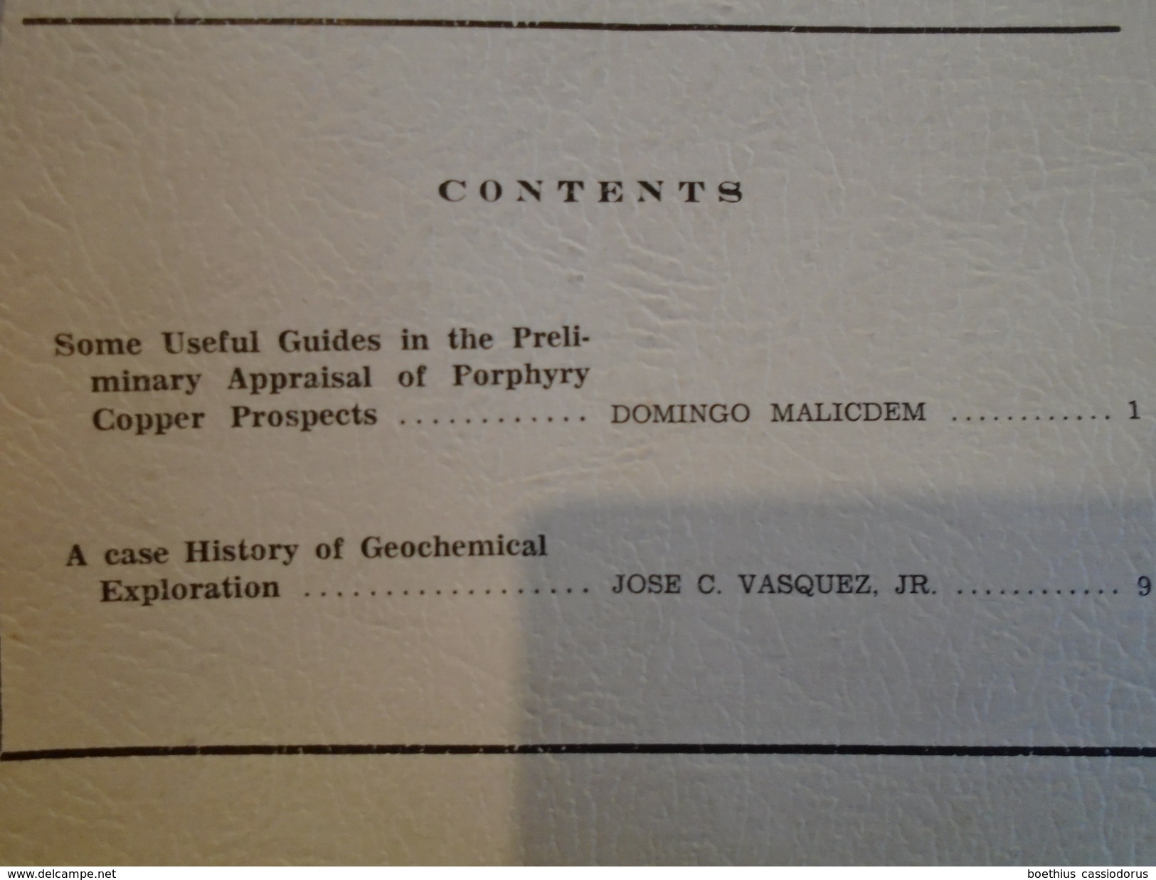 JOURNAL OF THE GEOLOGICAL SOCIETY OF THE PHILIPPINES VOL XXVI SEPT 72 n° 3 et VOL XXV june 1971 n° 2