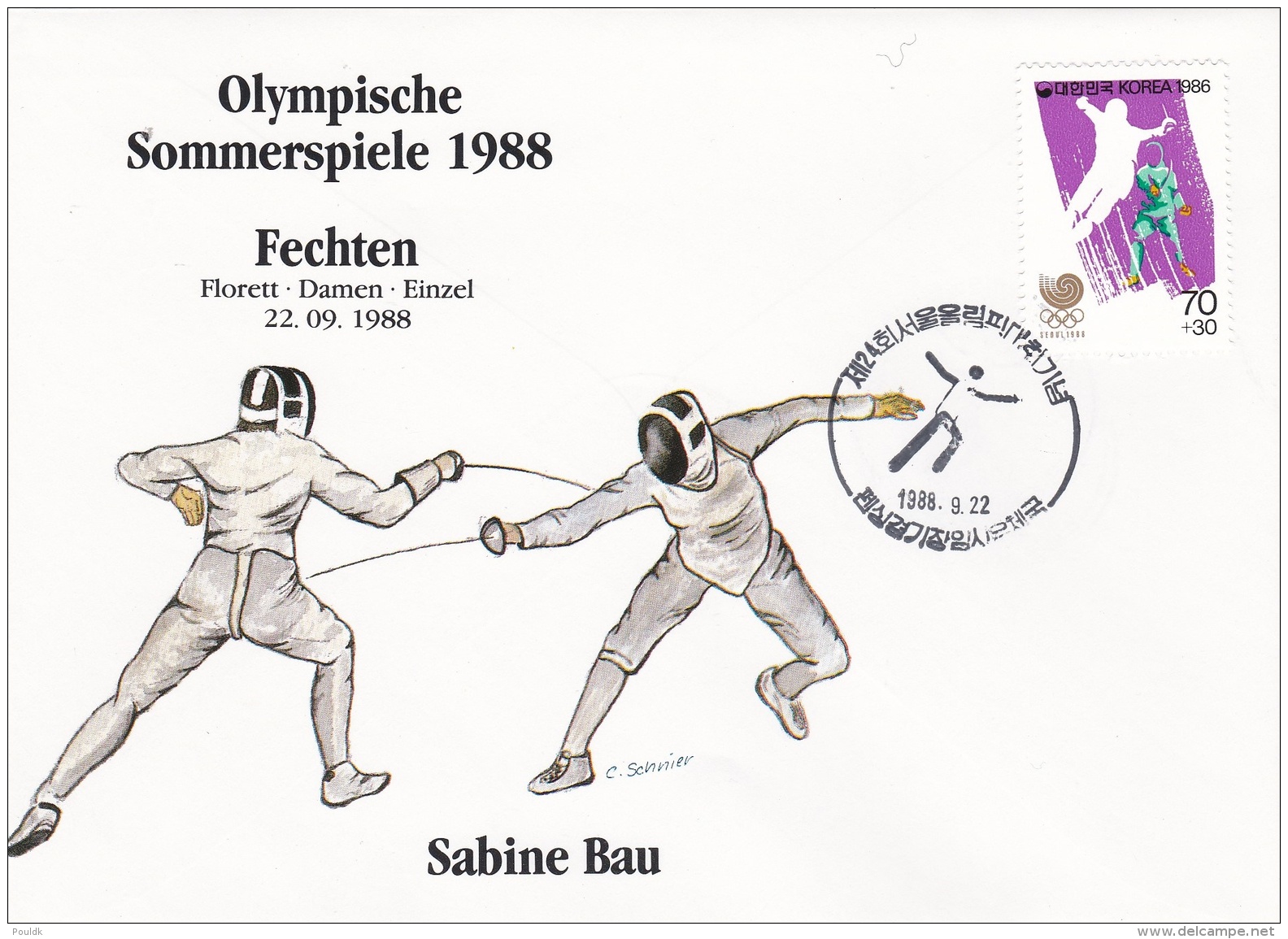 Corea Cover 1988 Seoul Olympic Games (DD9-21) - Sommer 1988: Seoul