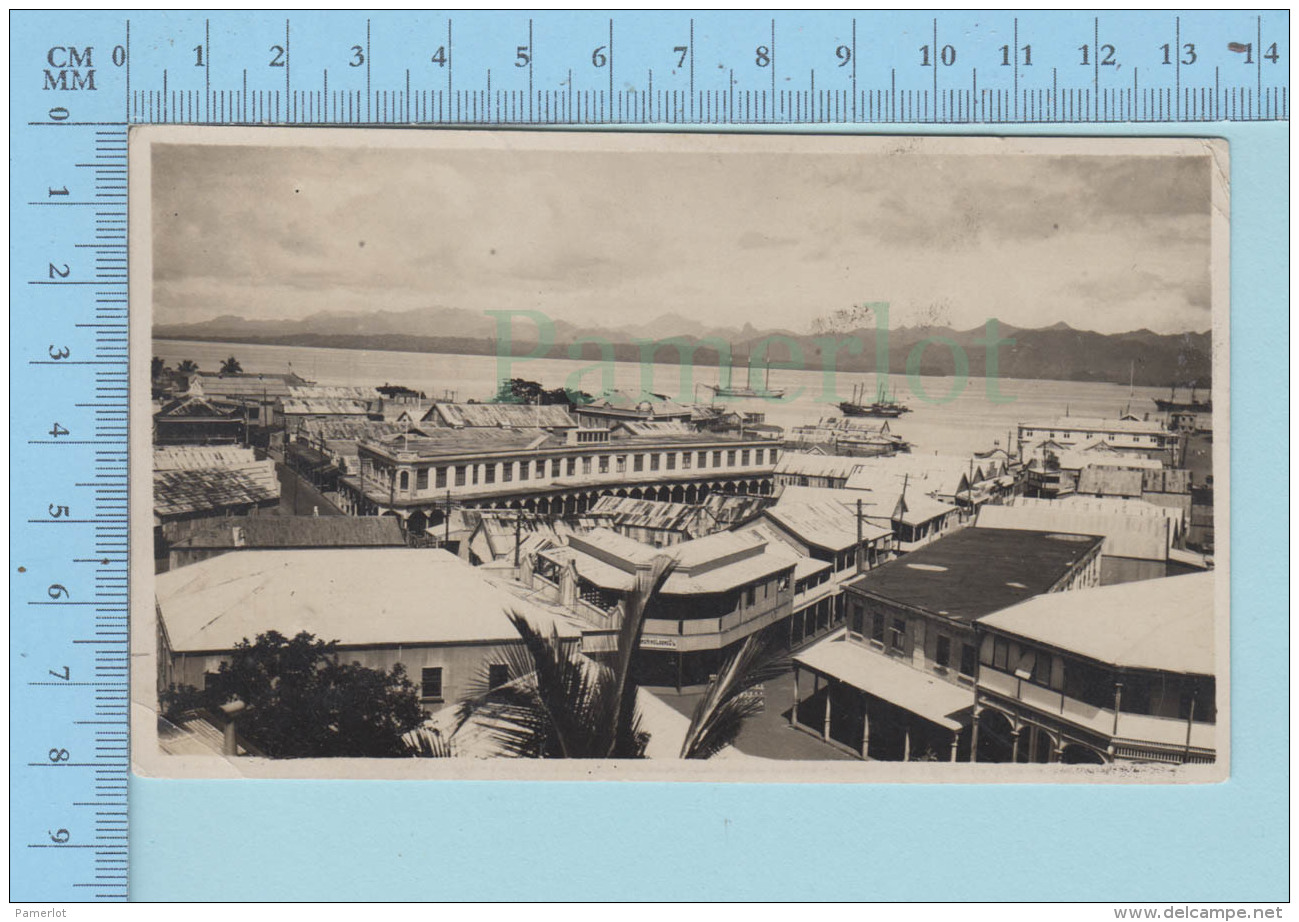 Fidji - Fidji  Harbour , RPPC , Postmark  GPO Suva 1923 Fiji + Stamp - Fidji