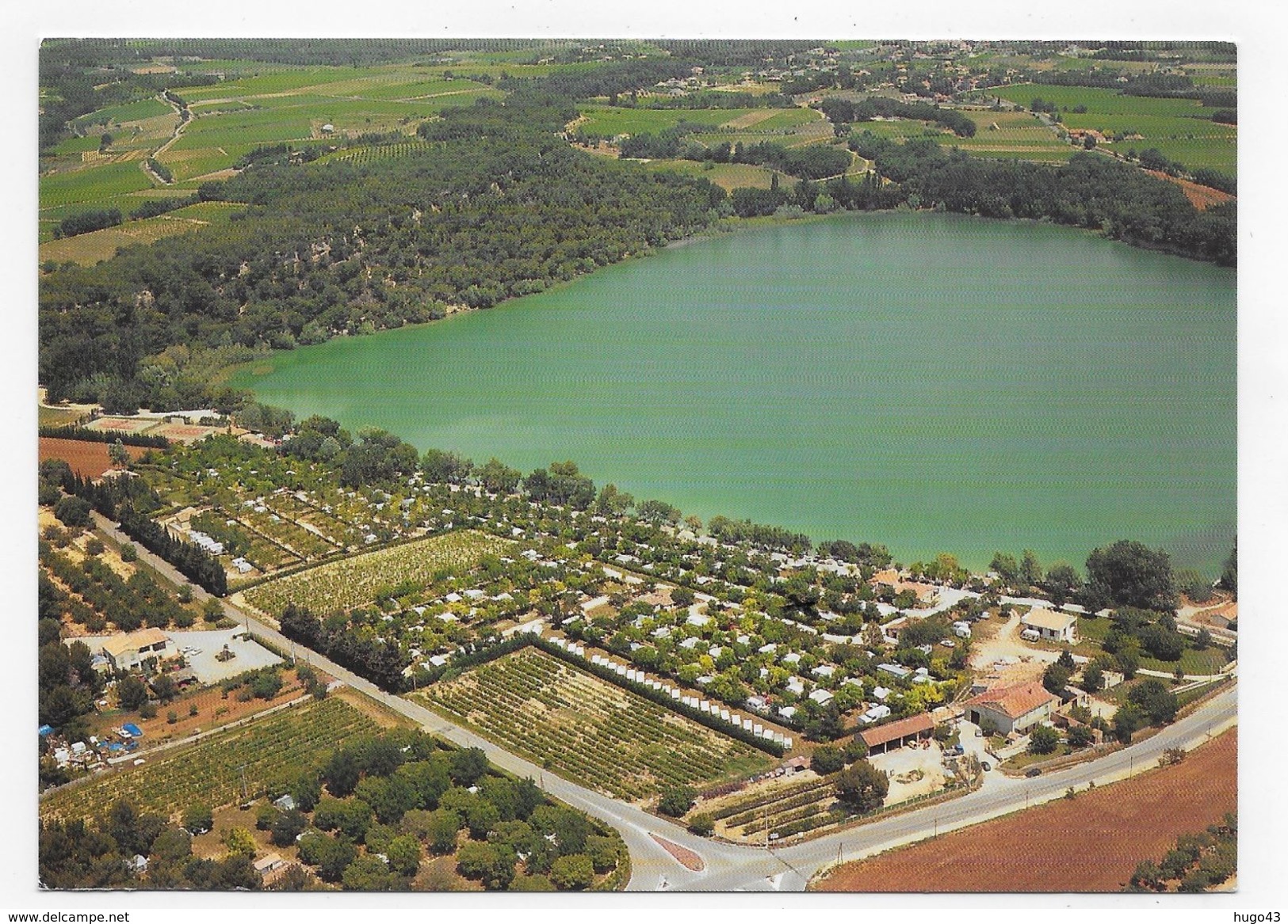 CABRIERES D' AYGUES - CAMPING DE LA BONDE - PARC DU LUBERON - VUE AERIENNE - CPM GF VOYAGEE - Cabrieres D'Aigues