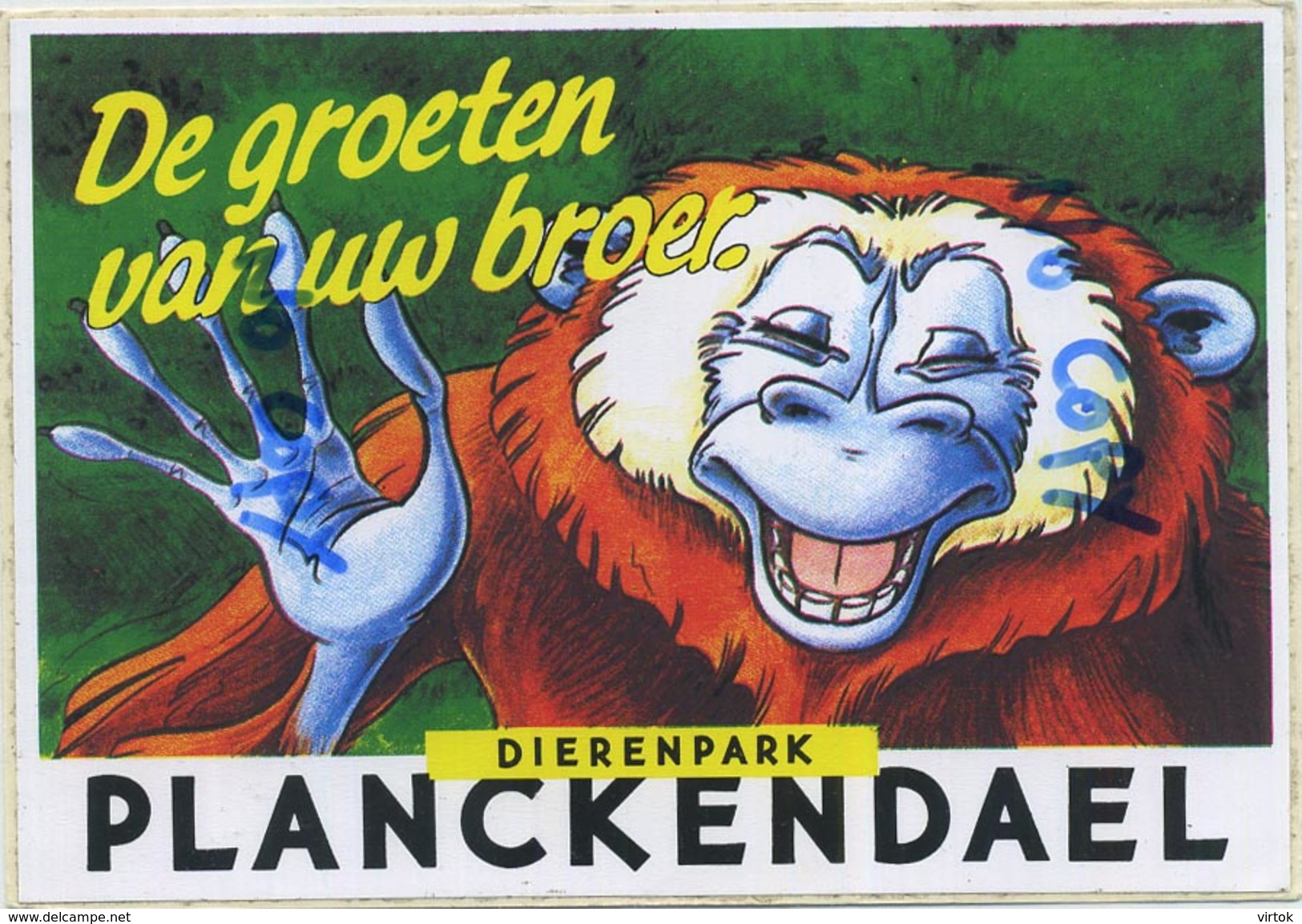 Mechelen-Muizen :  Dierenpark Planckendael ( ZOO Antwerpen )  :  STICKER    ( Format 15  X 10.5 Cm ) - Autres & Non Classés