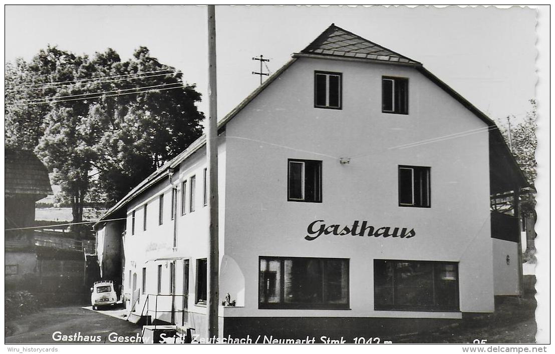 AK 0793  Zeutschach Bei Neumarkt In Steiermark - Gasthof Seidl ( Puch-Auto ) / Foto Weiss Um 1960 - Neumarkt