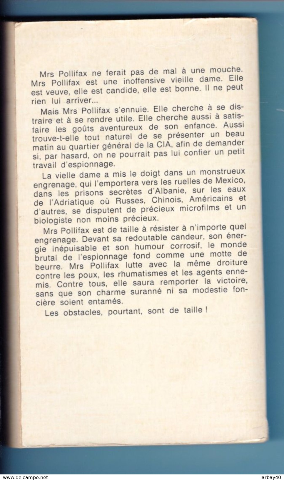 Espiorama Dorothy Gilman Mrs Pollifax - Presses De La Cité