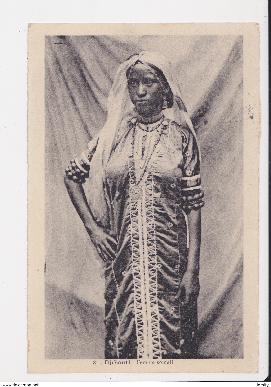 Djibouti Femme Somali + Timbre Cote Française Des Somalis - Djibouti