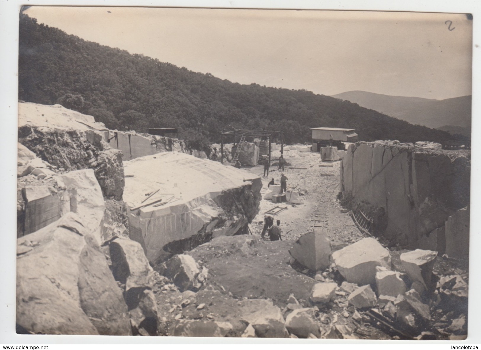 PHOTO ANCIENNE ORIGINALE 17X12 / ALGERIE - FILFILA - LA CARRIERE - Bateaux