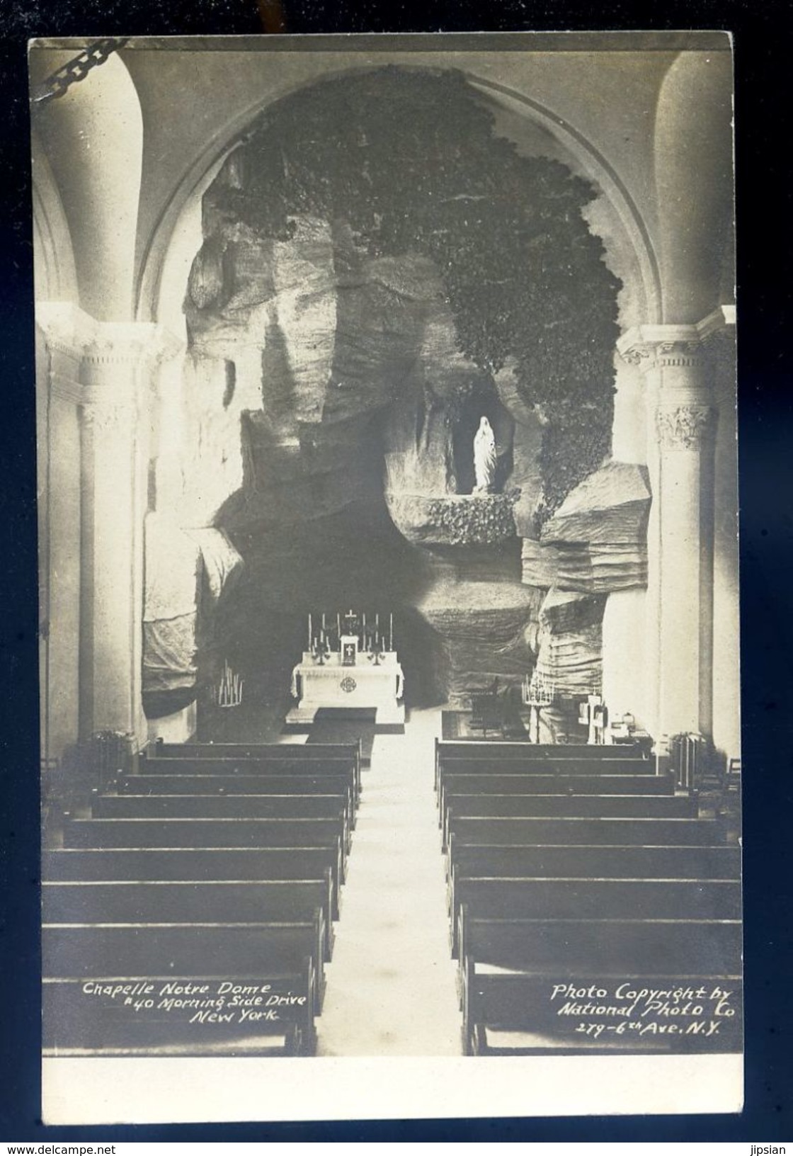 Cpa Carte Photo Etats Unis New York Chapelle Notre Dame 40 Morning Side Drive --- National Photo New York   SEP17-57 - Kirchen