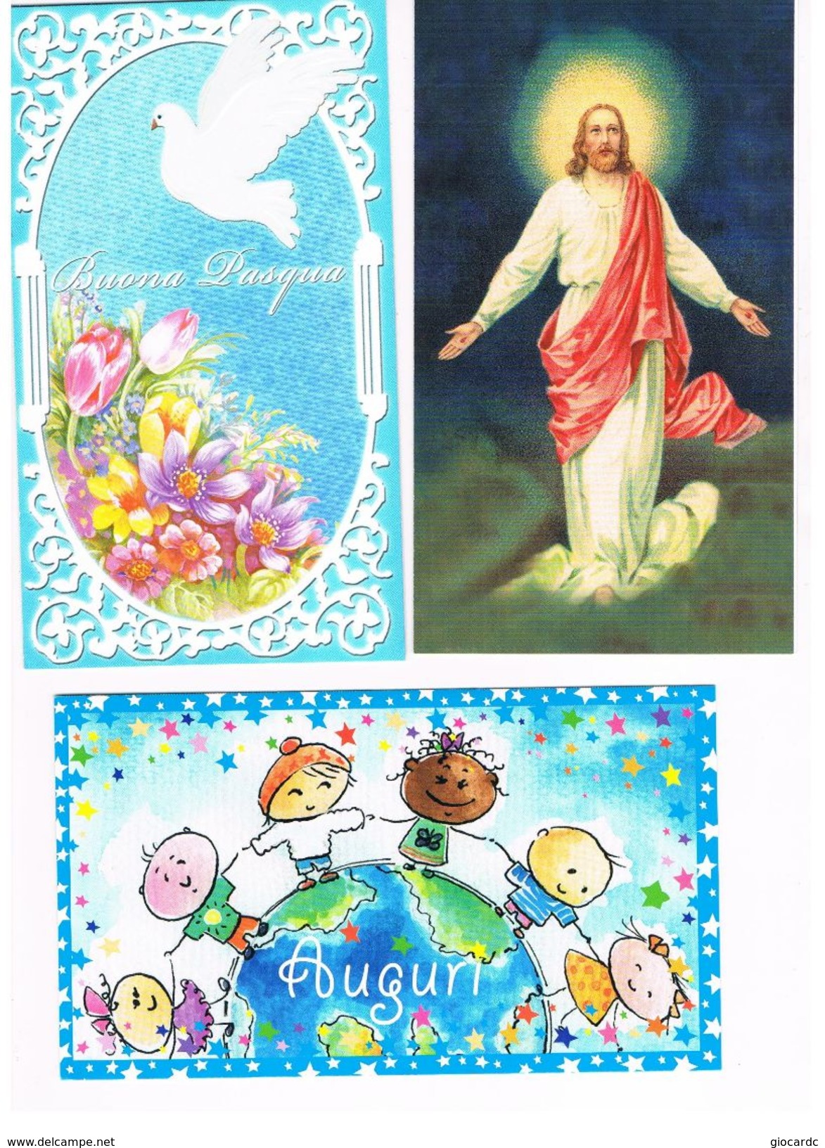 ITALIA    -  BUONA PASQUA   (HAPP EASTER),    LOT OF 3 - MINT - Easter