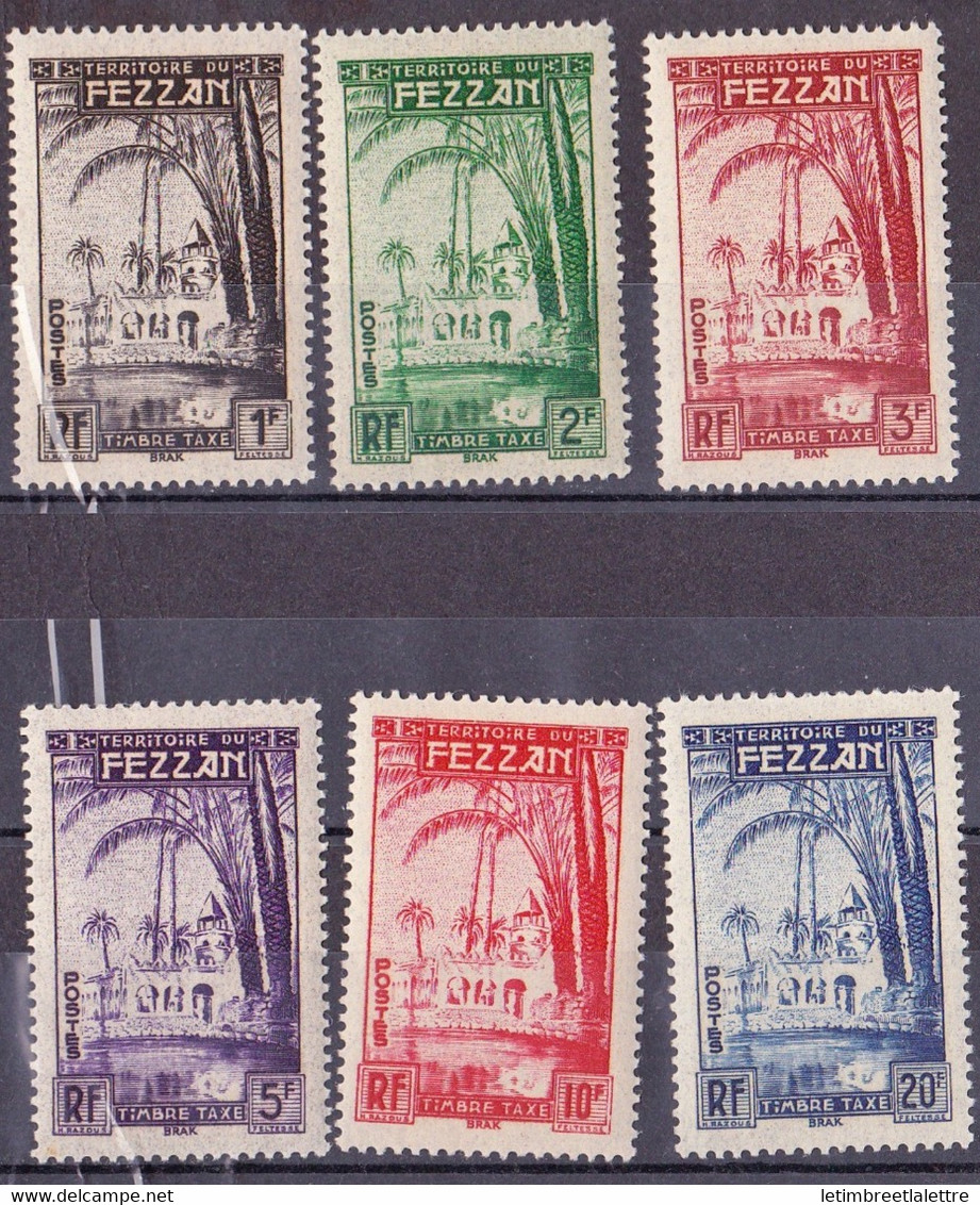 ⭐ Fezzan - Taxe - YT N° 6 à 11 ** - Neuf Sans Charnière - 1950 ⭐ - Unused Stamps