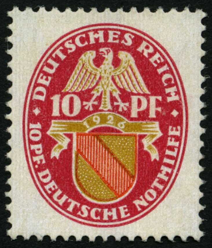 Dt. Reich 398X (*), 1926, 5 Pf. Nothilfe, Wz. Stehend, Sauber Nachgummiert, Wie Pracht - Used Stamps
