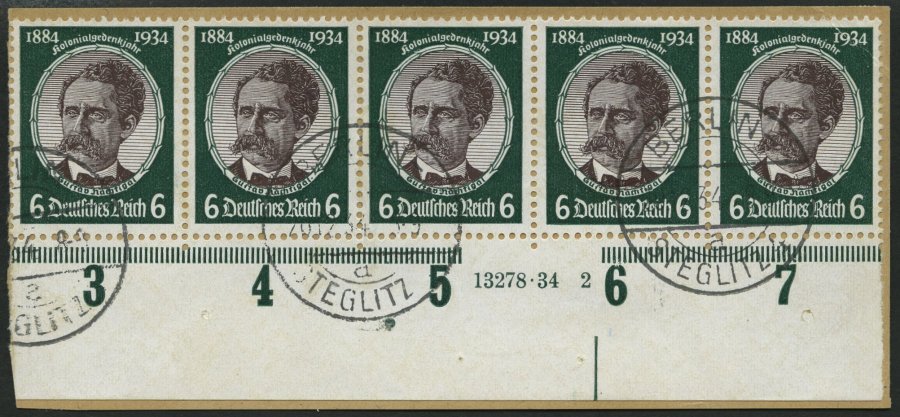 Dt. Reich 541xHAN BrfStk, 1934, 6 Pf. Dr. Nachtigal Mit HAN 13278.34 2, Prachtbriefstück, Mi. (100.-) - Altri & Non Classificati