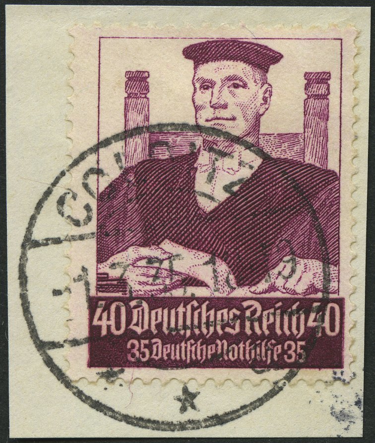 Dt. Reich 564 BrfStk, 1834, 40 Pf. Stände, Prachtbriefstück, Mi. 90.- - Autres & Non Classés