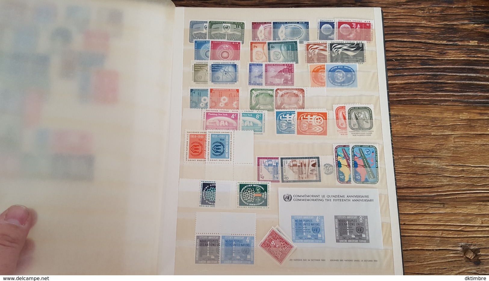 LOT 374669 ALBUM TIMBRE DE USA ET NATIONS UNIS NEUF** PORT A 10 EUROS