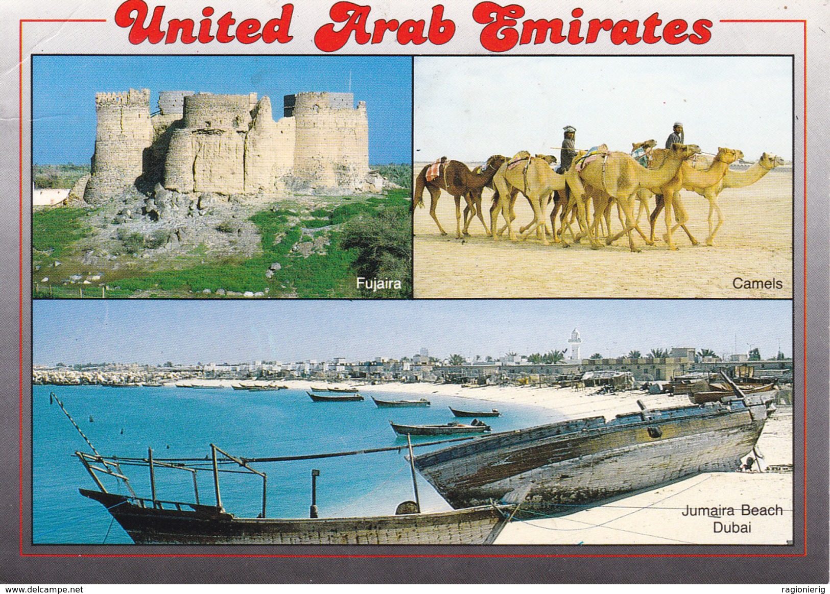 E.A.U. -  U.A.E. - DUBAI - Fujaira - Jumaira Beach - Camels - 1994 - Dubai