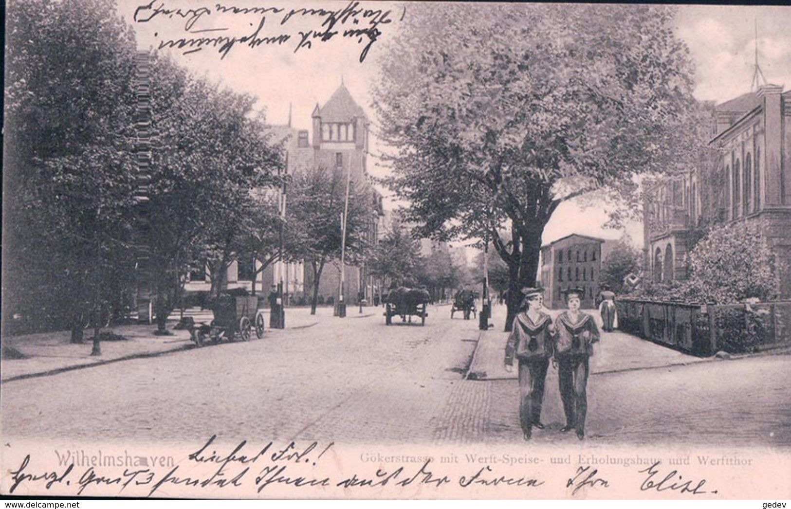 Allemagne, Wilhelmshaven, Gökerstrasse (4.3.1905) - Wilhelmshaven