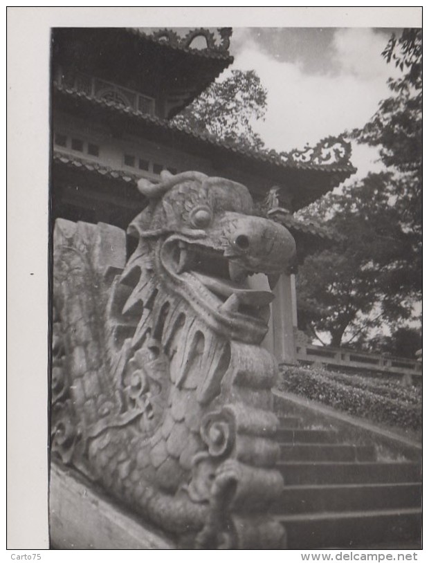 Chine - China - Photographie - Sculptured Dragoon - Staire Of Temple - China