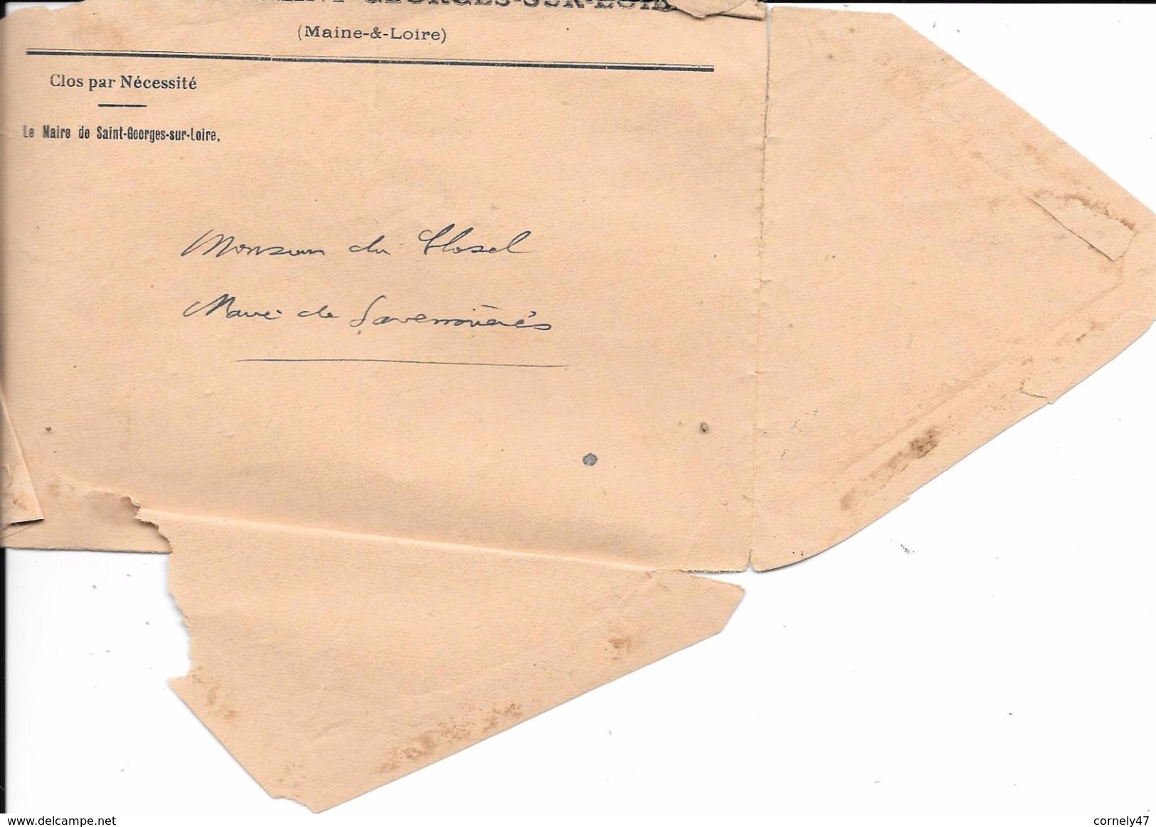 29 Et 49 Correspondance Intéressante De 1944  Quimper Pour Epiré Evacuation De 150 FFI - Documents Historiques