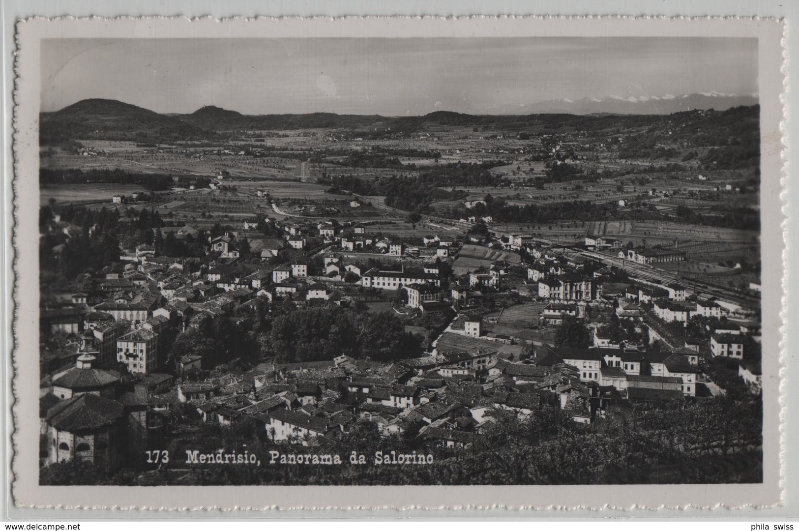 Mendrisio - Panorama Da Salorino - Photo: Ditta G. Mayr No. 173 - Mendrisio