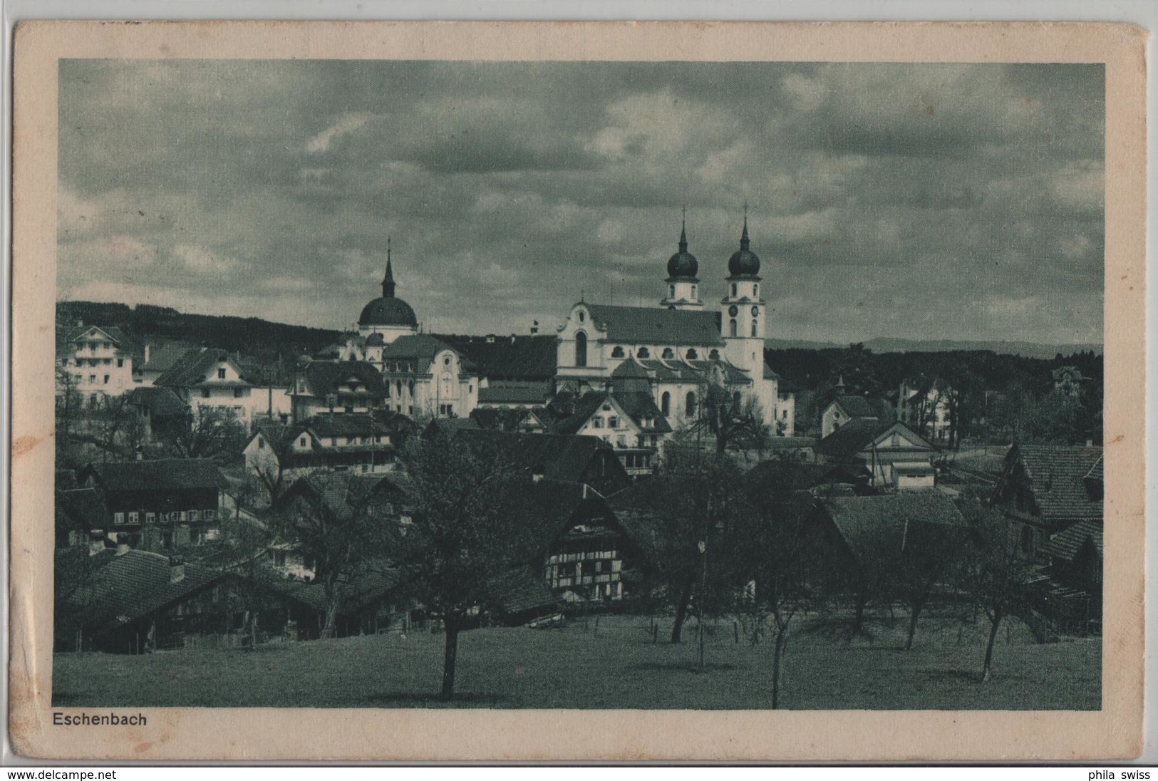 Eschenbach - Dorfpartie Mit Kirche - Photo: E. Goetz No. 7318 - Eschenbach