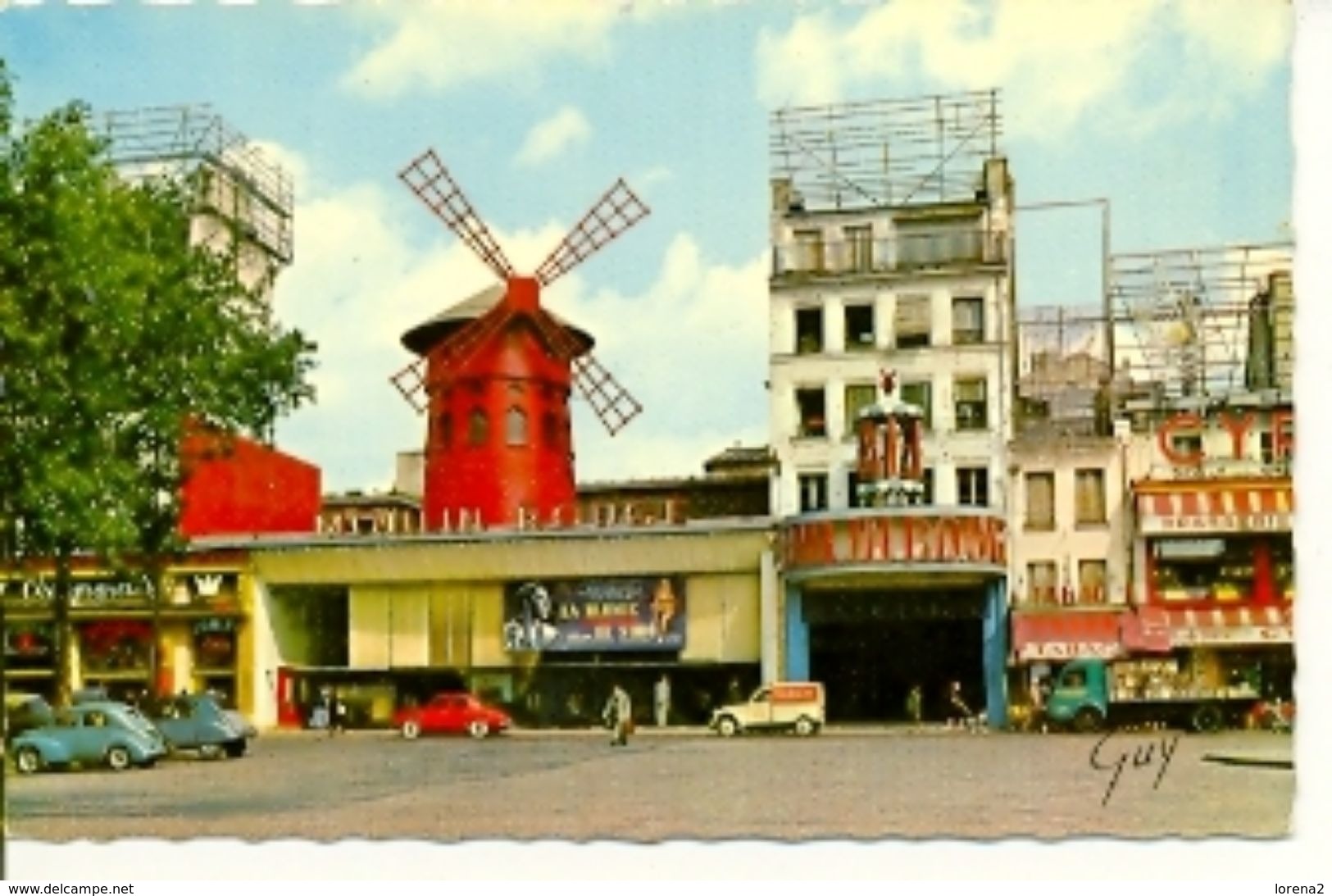 Postal Paris. Le Moulin Rouge. Ref. 7-fra245 - Otros & Sin Clasificación