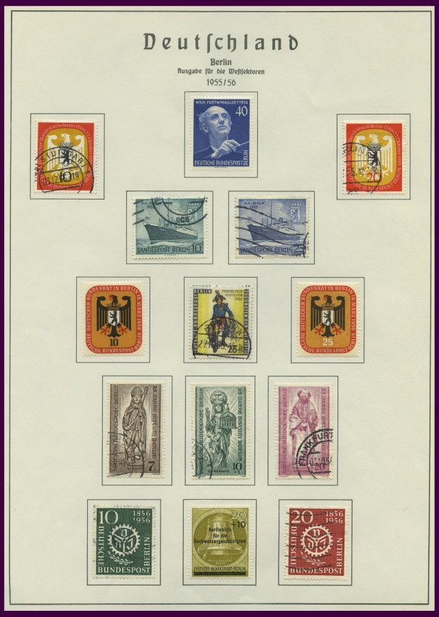 SAMMLUNGEN **,o, *, Recht Komplette, überwiegend Postfrische Sammlung Berlin Von 1954-83 Auf Leuchtturmseiten, Fast Nur  - Verzamelingen