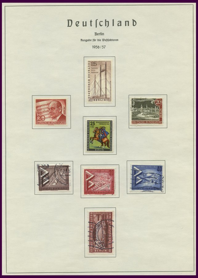 SAMMLUNGEN **,o, *, Recht Komplette, überwiegend Postfrische Sammlung Berlin Von 1954-83 Auf Leuchtturmseiten, Fast Nur  - Verzamelingen