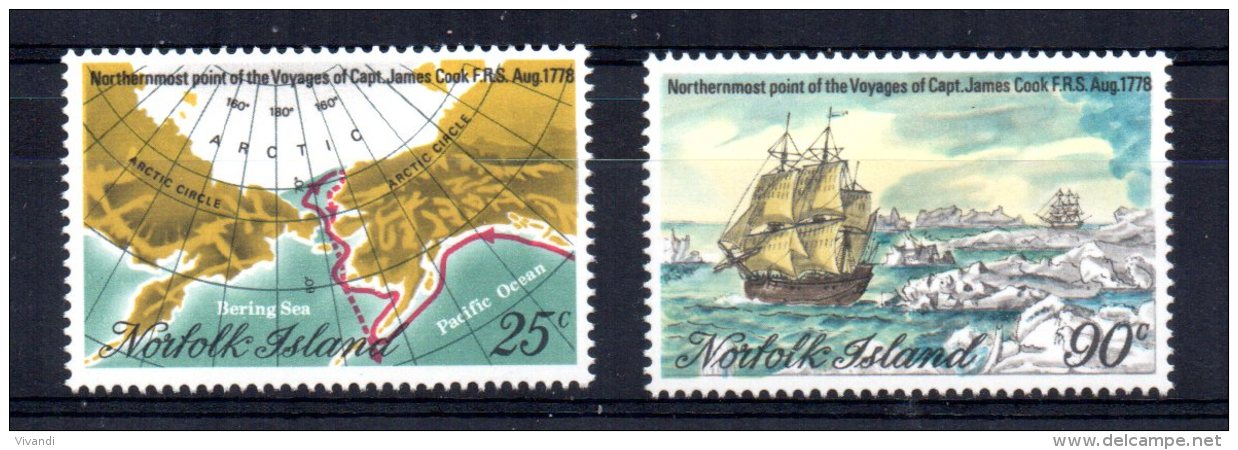 Norfolk Island - 1978 - Captain Cook Bicentenary (6th Issue) - MNH - Ile Norfolk