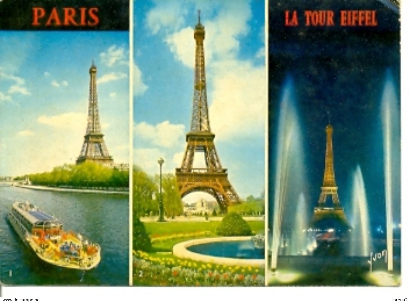Postal Paris. La Tour Eiffel. Ref. 7-fra255 - Otros & Sin Clasificación