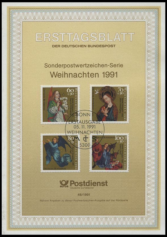 ERSTTAGSBLÄTTER 1488-1581 BrfStk, 1991, Kompletter Jahrgang, ETB 1 - 48/91, Pracht - Otros & Sin Clasificación