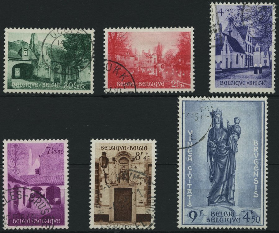 BELGIEN 995-1000 O, 1954, Renovierung Des Beginenhofes, Prachtsatz, Mi. 90.- - Belgio