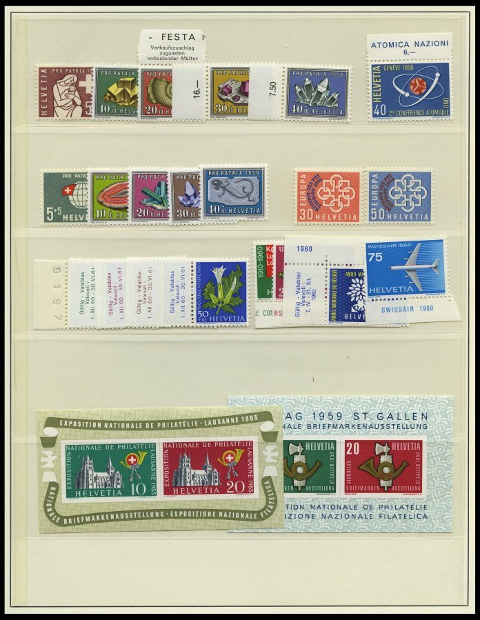 LOTS **, 1958-63, Kleines Lot Mit Block 15-17 Und Mi.Nr. 681/2, Pracht, Mi. über 250.- - Lotti/Collezioni