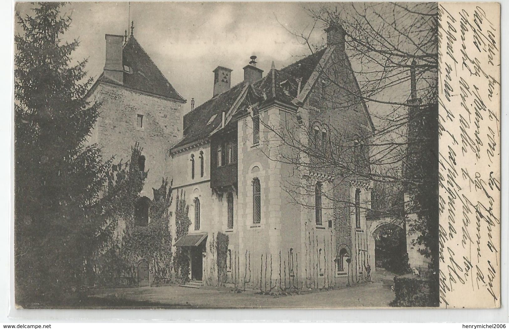 89 Yonne - Arcy Sur Cure Chateau écrit Par Le Chatelain (e) Autographe 1907 - Autres & Non Classés