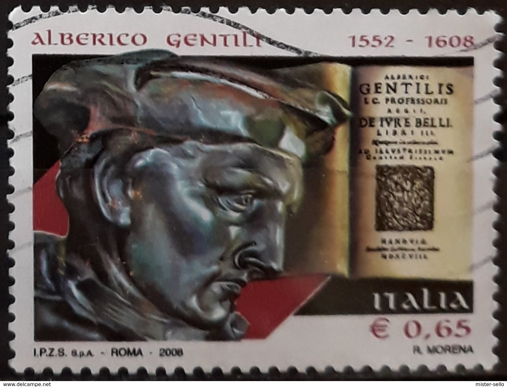 ITALIA 2008 The 400th Anniversary Of The Birth Of Alberico Gentili. USADO - USED. - 2001-10: Usati