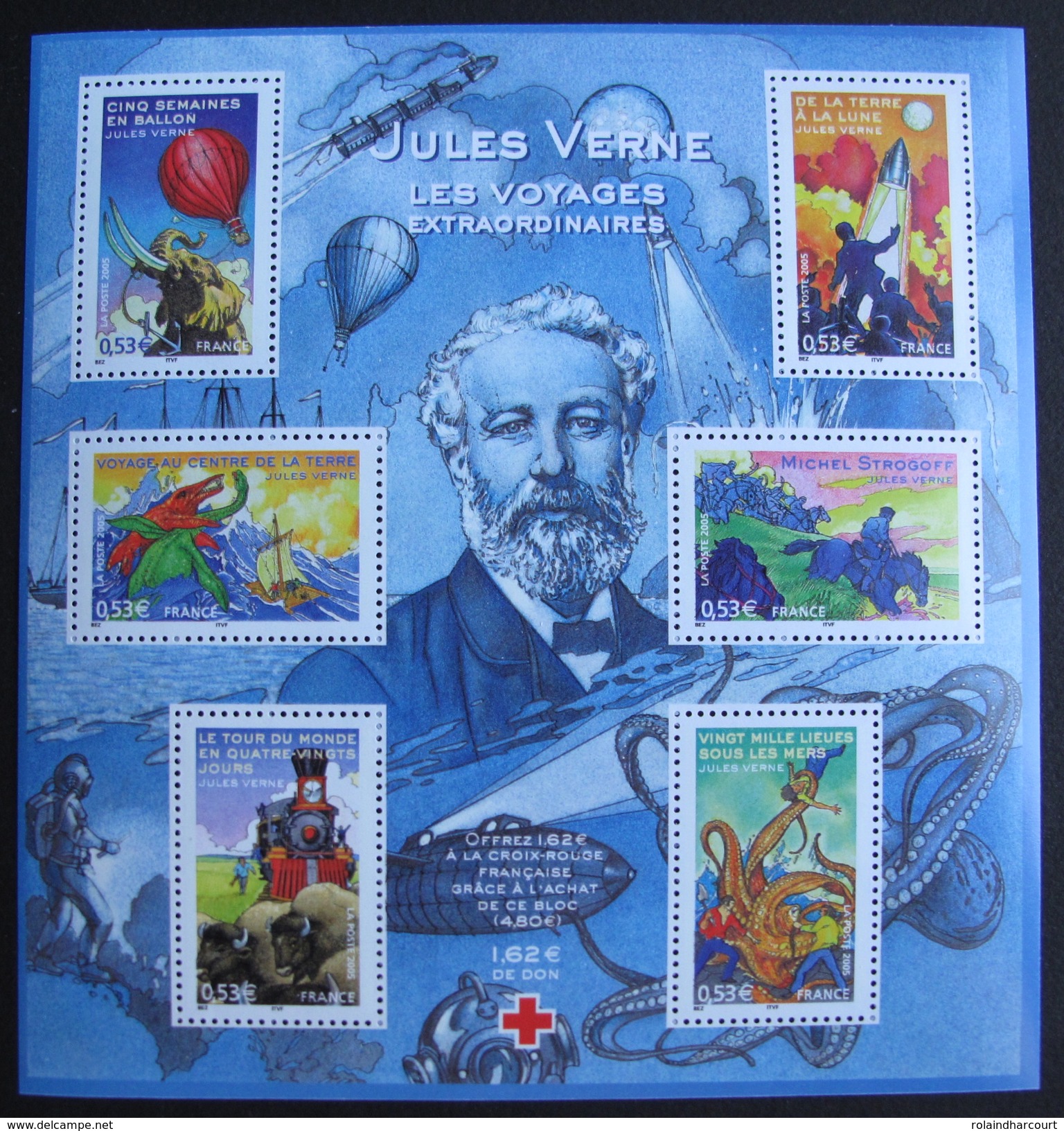 LOT 1325 - 2005 - JULES VERNE - BLOC N°85 NEUF** - Mint/Hinged