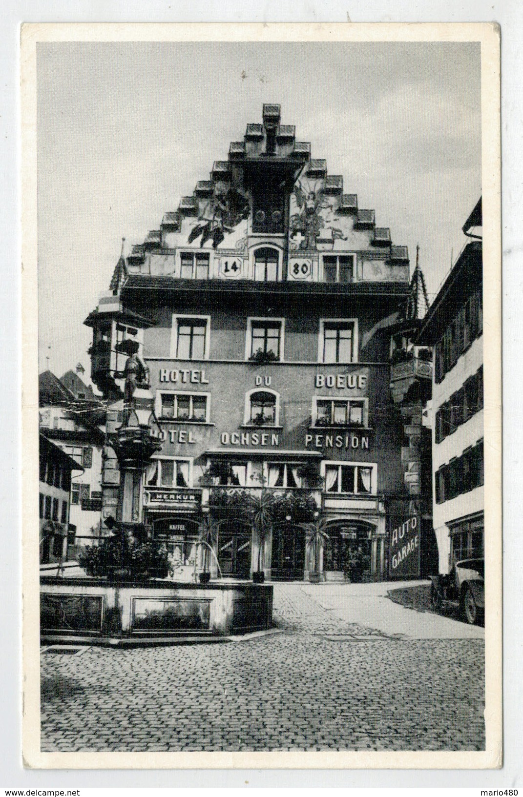 C.P.  PICCOLA    HOTEL  RSTAURANT  OCHSEN   ZUG      2  SCAN  (NUOVA) - Zoug