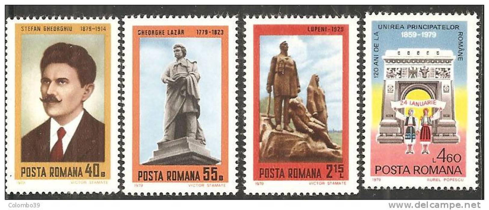 Romania 1979 Nuovo** - Mi.3607/10  Yv.3181/84 - Nuovi