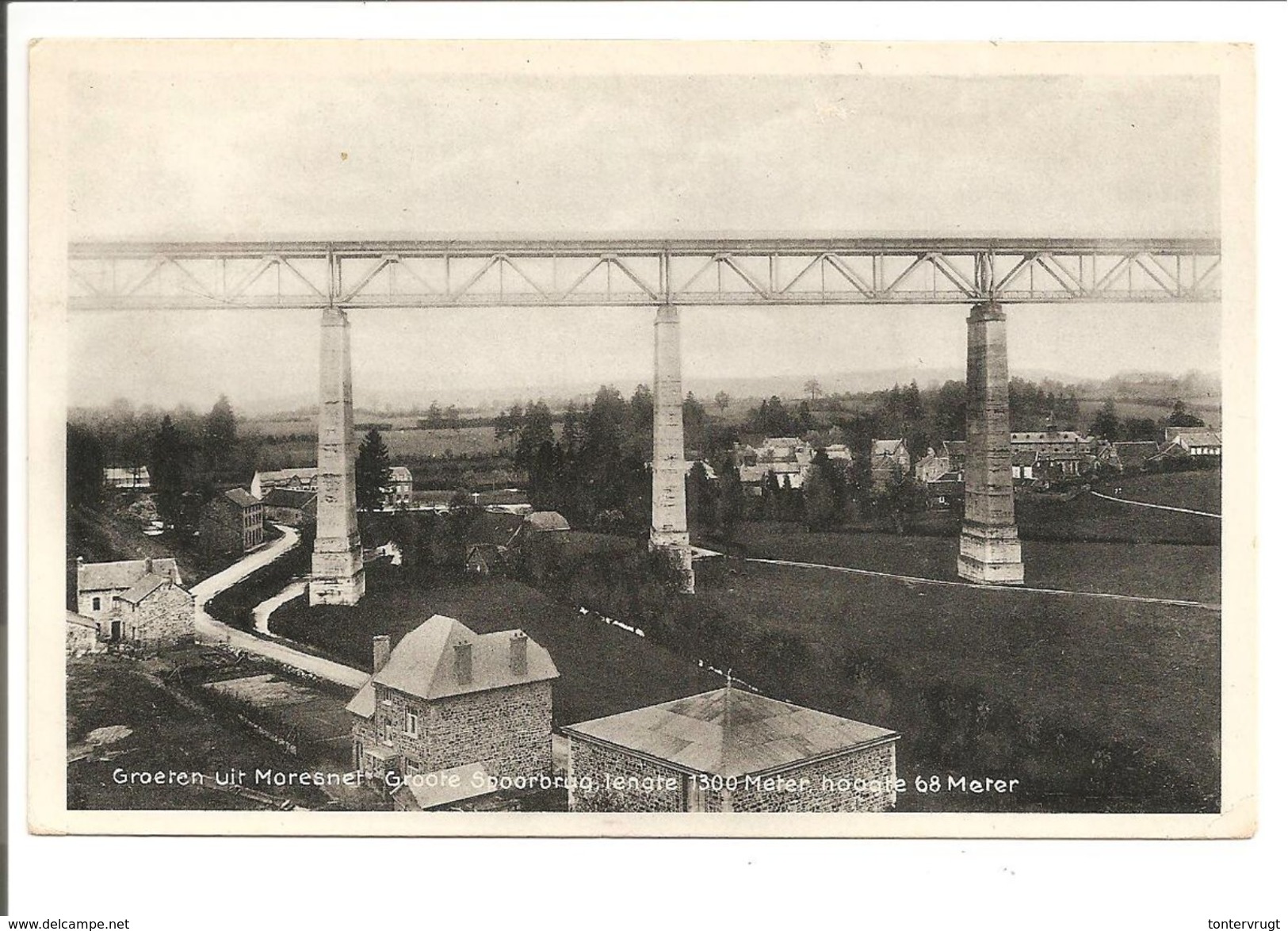 Moresnet. Groeten Uit. Groote Spoorbrug. Fotokaart/Carte Photo 1939 - Kelmis