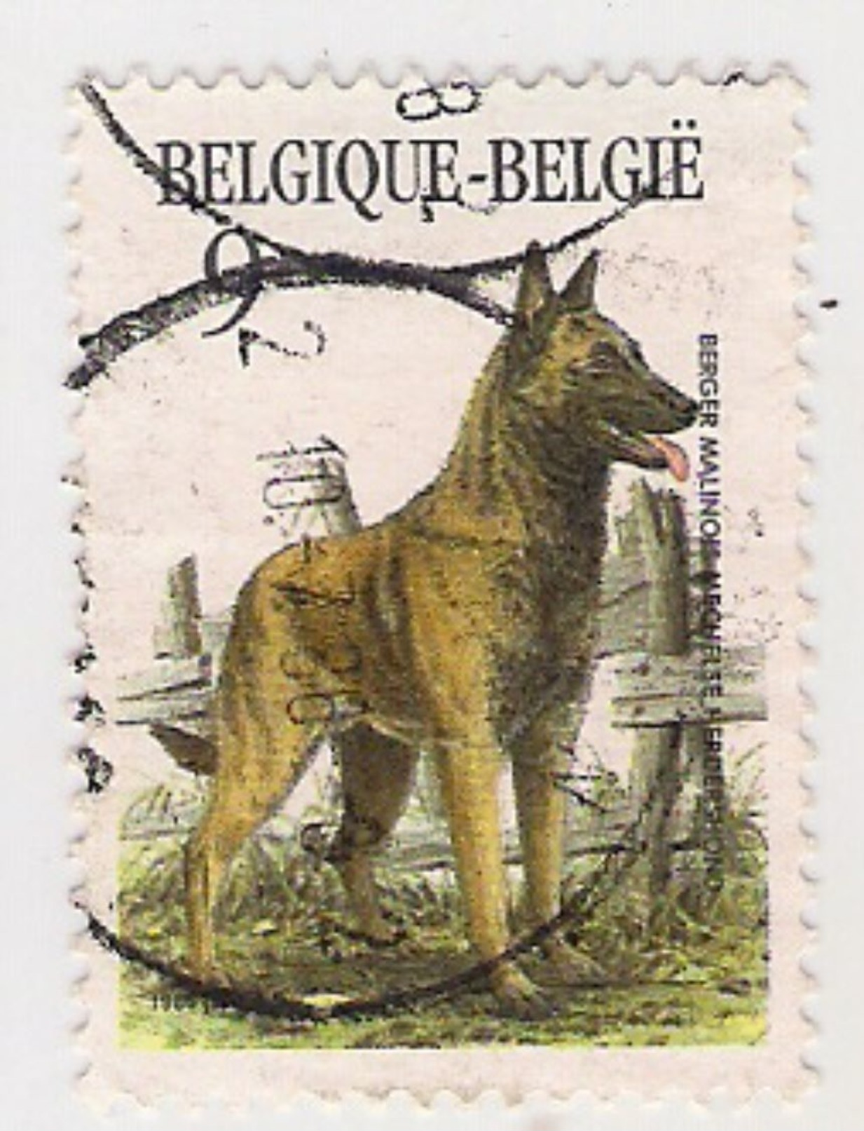 Belgique F Obl C.O.B. N°2213 : Chien : Berger Malinois - Oblitérés